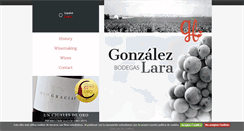 Desktop Screenshot of bodegasgonzalezlara.com